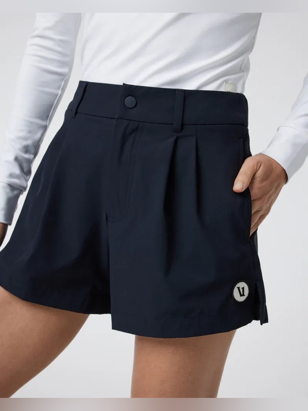 Vuori Navy Solar Shorts (NWOT)